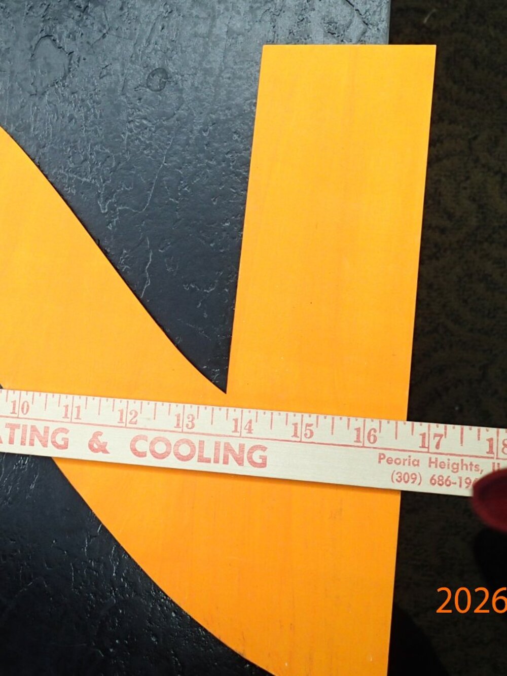 Wooden Painted Numbers - Picture 3 of 7
